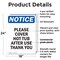 Signmission Please Cover Hot Tub After Use Thank You, 18 in W x Rectangle, Plastic OS-2PACK-NS-P-1824-V-17359 - alternate 4
